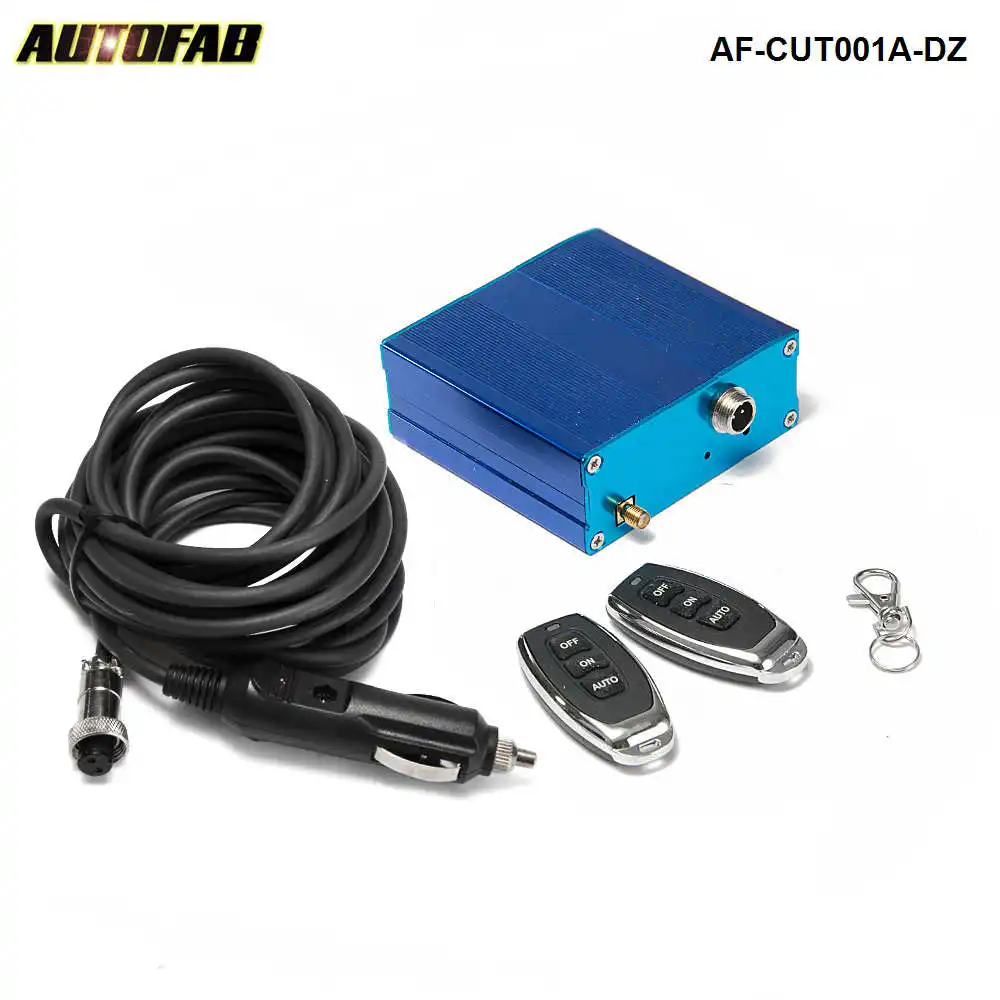 AUTOFAB -Electric Exhaust Valve Controller With 2 Remote Wire Harness For Exhaust Catback Downpipe AF-CUT001A-DZ