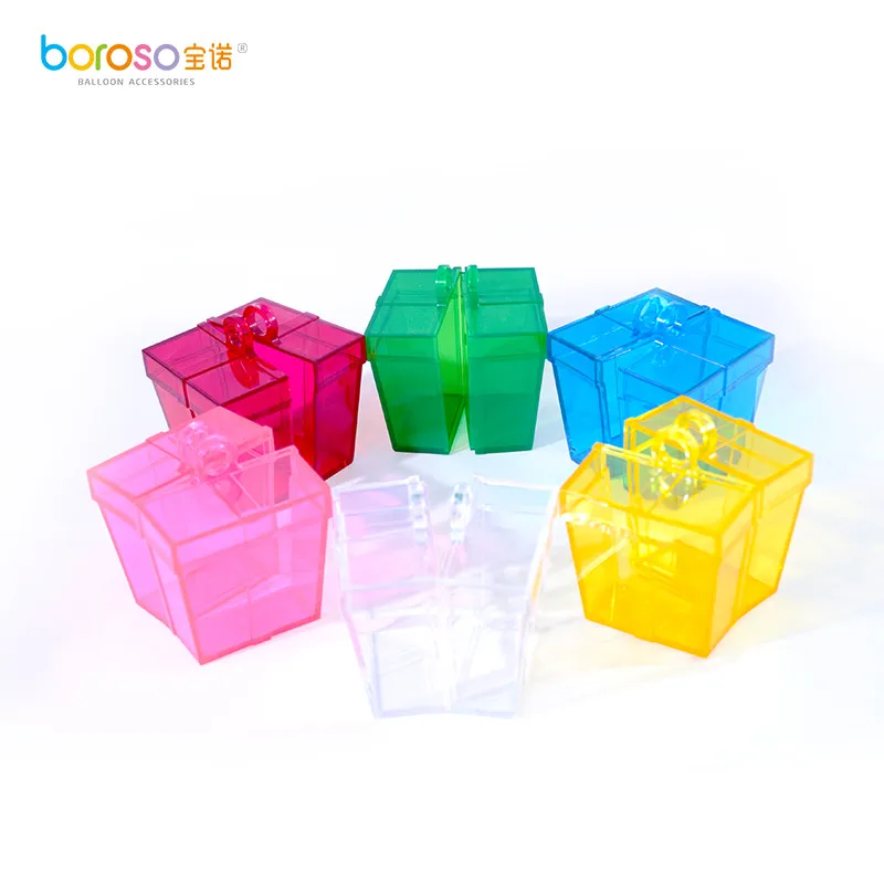 

B612 5 pcs/bag Giftbox balloon weights with loop 50grams