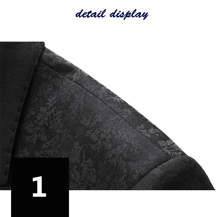 Slim Fit Plus Size Brand New 3 Pieces Mens Suits Classic Black Blazers PromWedding Suits For Men 9 8