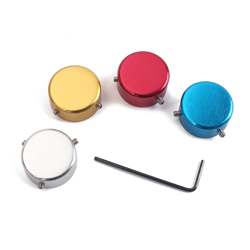 

4pcs Electric Guitar Pedal Effect Foot Nail Cap Foot Switch Knob Wrench Screw 3