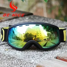 BE NICE children font b snowboards b font high coverage ski goggles snow font b glasses