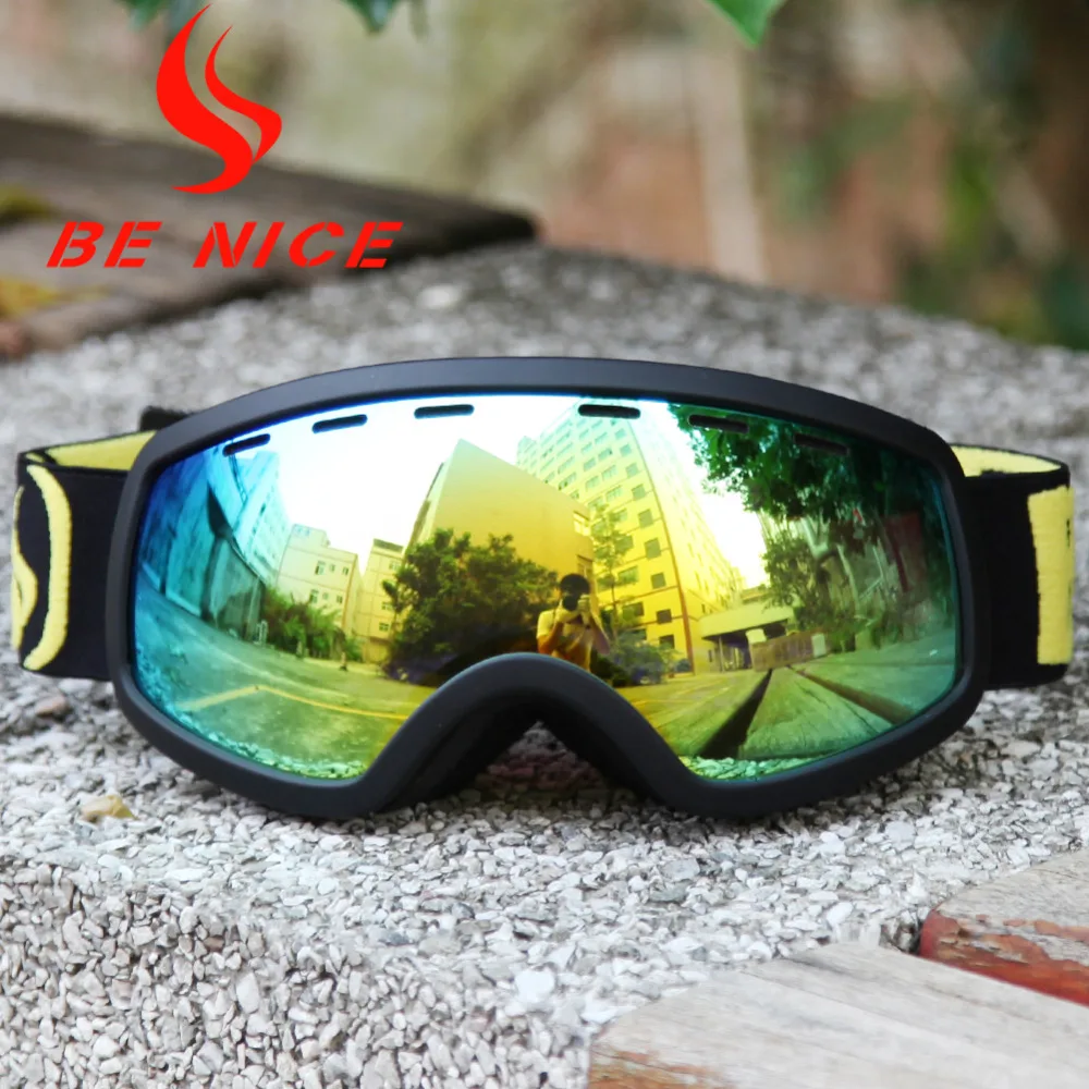 BE NICE children snowboards high coverage ski goggles snow glasses