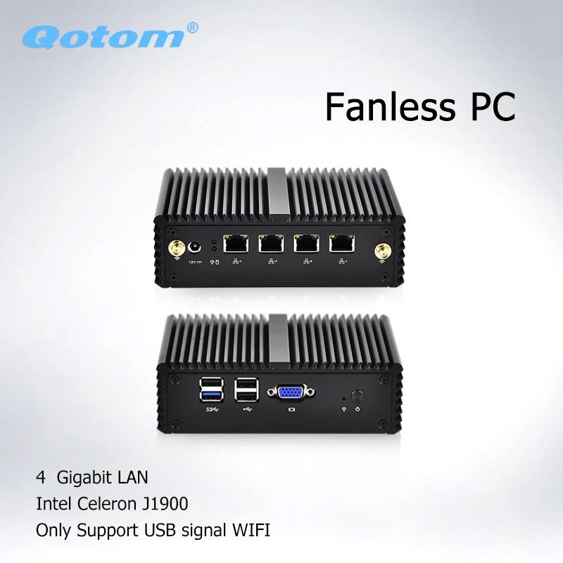 Qotom Fanless Mini PC Linux Ubuntu Celeron J1900 quad core micro pc server industrial Mini Desktop Computer j1900 цена Qotom Fanless Mini PC Linux Ubuntu Celeron J1900 quad core micro pc server industrial Mini Desktop Computer j1900 цены онлайн