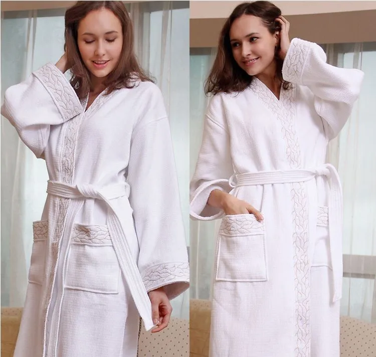 Women's Mid-Calf Cotton Sleep Lounge Robes RBS-D RB23 3