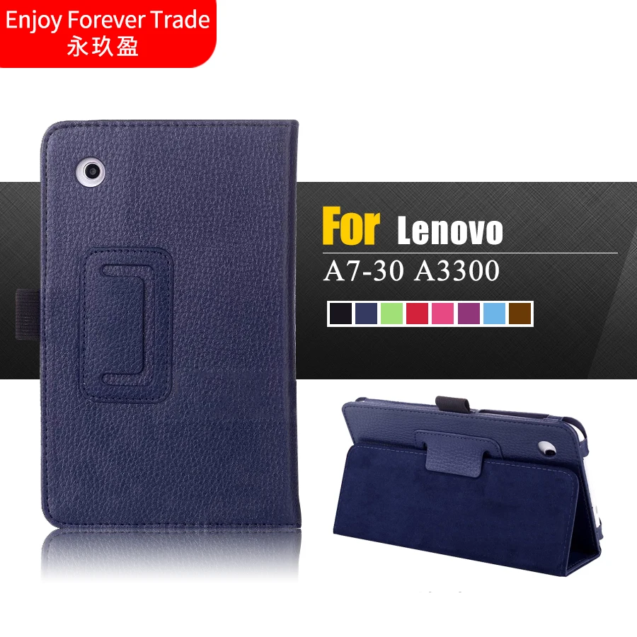 

Hot selling Mosunx Gifts 2016 New! Magnetic Folio Leather Cover Case Holder For Lenovo A7-30 A3300 7 Inch Tablet 1PC