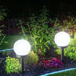 Водонепроницаемый светодиодный усиленный солнечной энергией лампа Открытый сад уличная солнечная панель шаровые огни газон двор
