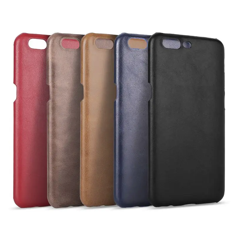 

Frosted Genuine Leather Case For One Plus 5 Luxury Protective Back Cover Coque For OnePlus 5 Case Fundas