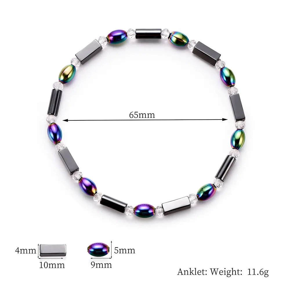 Цепь потери веса Магнитный ножной браслет для похудения ножной браслет Простые Ювелирные изделия Разноцветные модные уменьшить вес