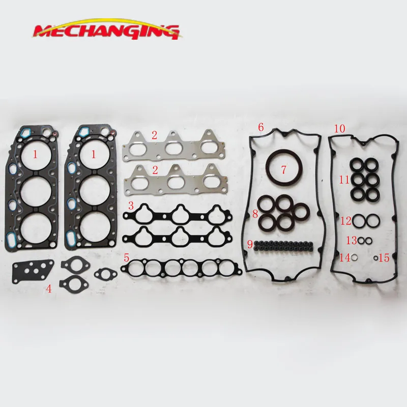 

6A12 FOR PROTON PERDANA OR MITSUBISHI GALANT Engine Rebuilding Kits Full gasket Set engine Parts Engine Seal Gasket MD971346
