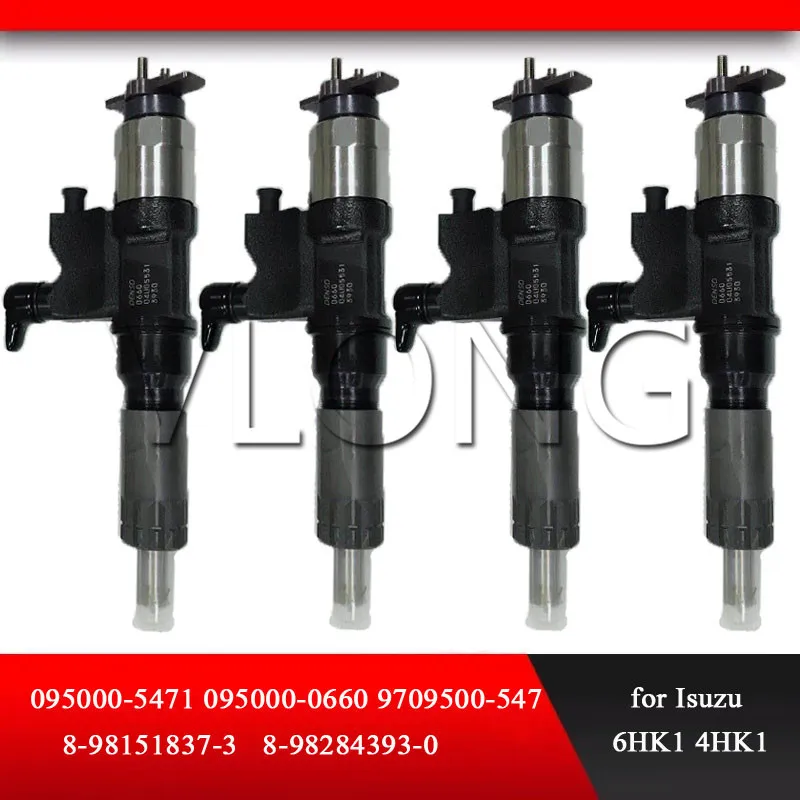 

4PCS GENUINE NEW COMMON RAIL FUEL INJECTOR 095000-5502 8-97367552-3 095000-5500 095000-5501 095000-5504 8-97367552-0 For 4HK1