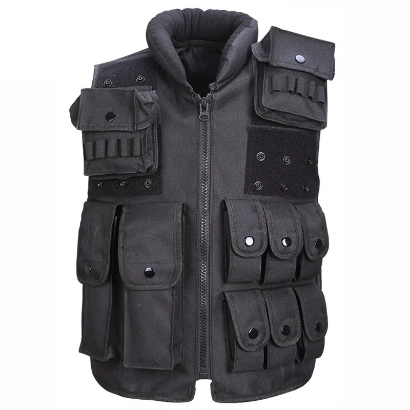 Men Army Multi function Black Military Tactical Vest Men's Outdoor
