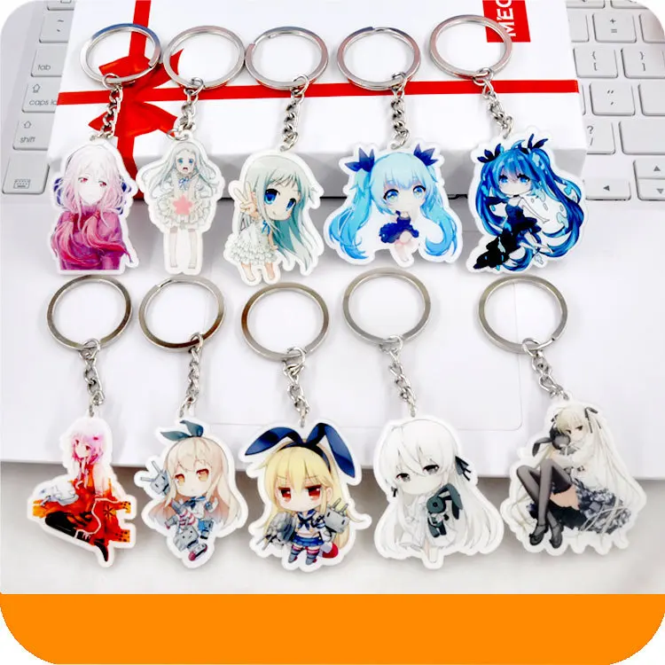 1 шт. аниме Honma Meiko Kantai YUZURIHA INORI Miku Llavero Подвески Брелоки держатель для ключей