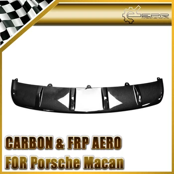 

Car-styling For Porsche Macan Carbon Fiber OEM Style Front Bottom Diffuser Glossy Fibre Finish Bumper Under Panel Accessories