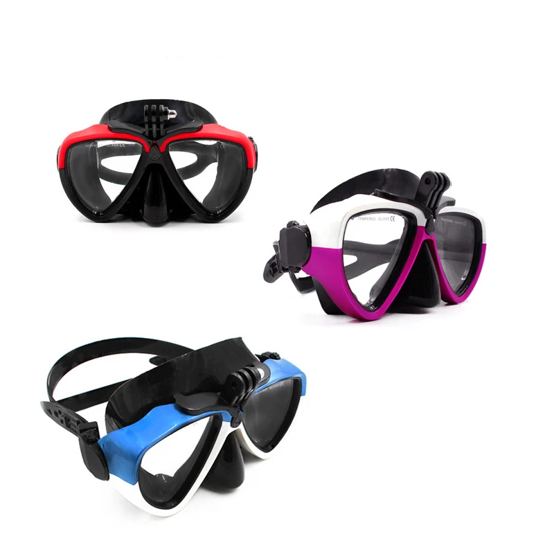 3 Colors Diving Mask Underwater Diving Glasses Anti-fog Adult Swimming Glasses with Detachable Mount For GoPro Xiaomi Yi1 Camera (3)