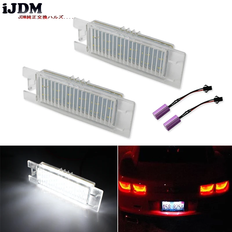 IJDM 18 SMD ксеноновый белый CAN bus светодиодный светильник номерного знака в сборе для