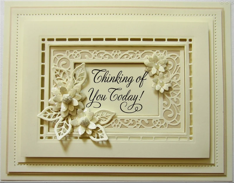 Прямоугольная Скрапбукинг Новое поступление металла резки штампы Новый 2019