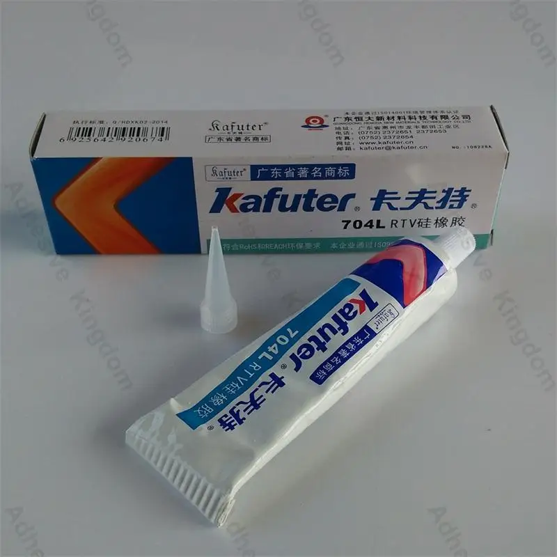5 шт. Kafuter 45 г K-704L силиконовый каучук RTV однокомпонентный комнатный термоотверждающий герметик разбавленный клей белый хорошая флюидность