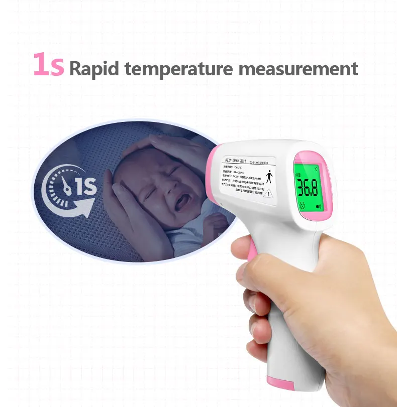Cofoe Лоб Инфракрасный термометр Бесконтактный ЖК-дисплей ИК измерение температуры цифровой термометр для ребенка ребенок взрослый