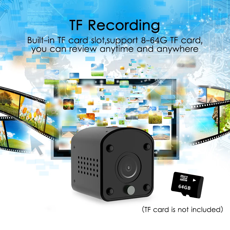 Ampand MINI 1080P HD WIFI камера приложение дистанционное управление Обнаружение движения