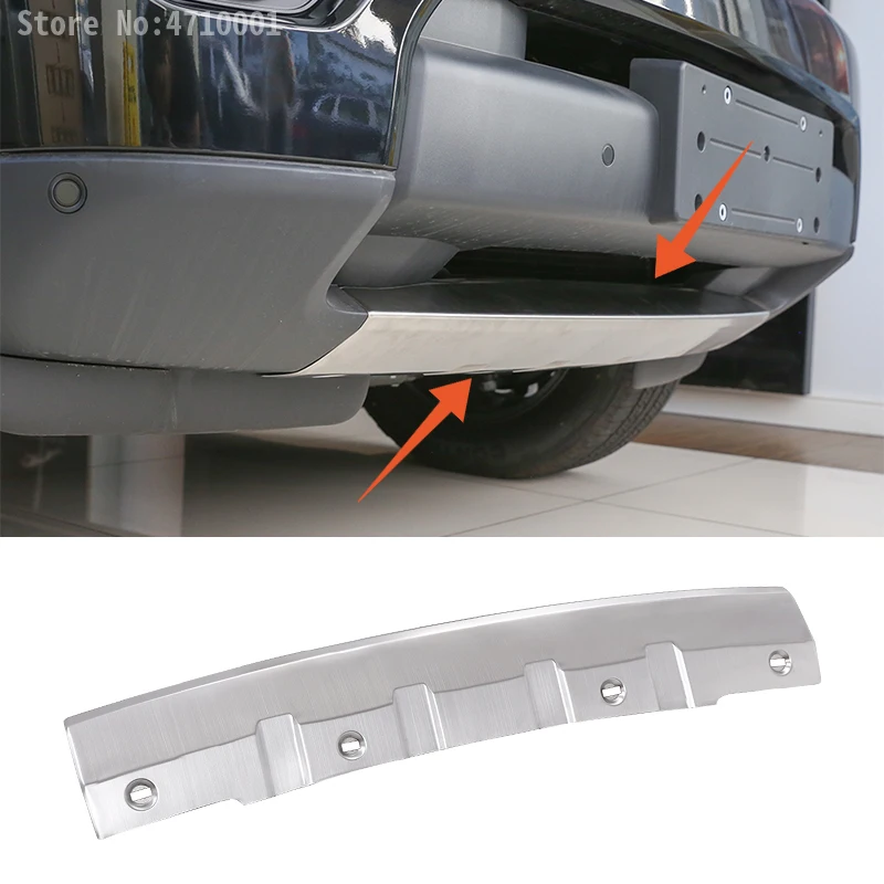 

304 Stainless Car Head Front Bumper Sill Wear Protector Plate Cover Trim 1pc For Land Rover Discovery 4 LR4 2014-2017