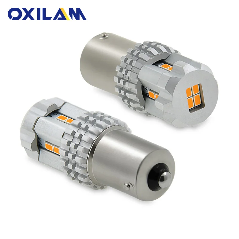 Светодиодная лампа OXILAM P21w 1156 Ba15s DRL автомобильная дневные ходовые огни для Seat Leon MK3