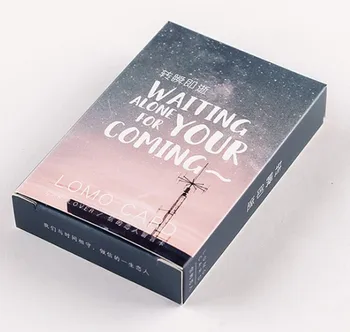 

28 Sheets/Set Waiting Alone For Your Coming Lomo Card Mini Paper Postcard Message Card Christmas Gifts
