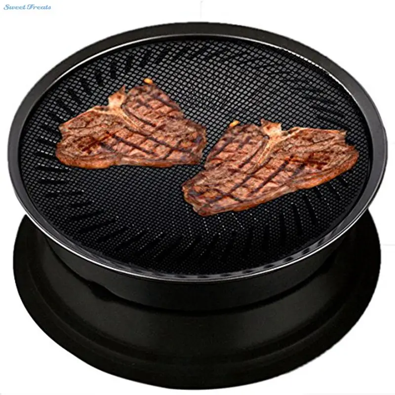Sweettreats BBQ Round Grilling Mesh, Non stick Grill Mat for Cooking