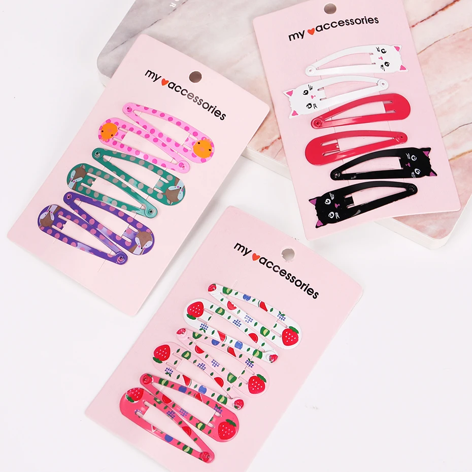 

Cartoon Printing BB Clips hairpin children hair Clips kids Hair Accessories 100