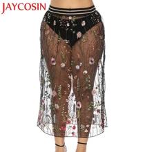 JAYCOSIN сексуальная сетка и кружево вышивка эластичность талии средней длины шорты Levert юбки женские 0718