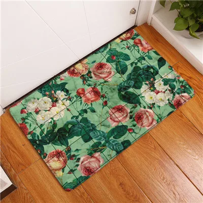Новые высококачественные Творческий коврики моющиеся красивый цветок ковры коврики Спальня Нескользящие коврики для ванной комнаты для гостиной - Цвет: 16