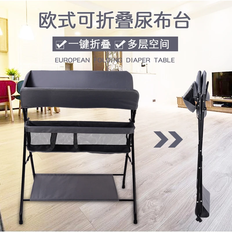 Us 114 48 28 Off Crib Multi Function Nursing Table Diaper Table Bathing Table Portable Collapsible Storage Newborn Baby Changing Table In Changing