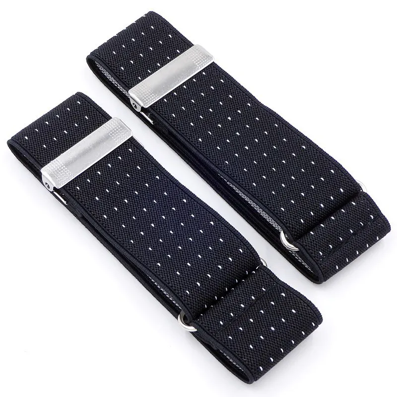 1 Pair Men Women Shirt Sleeve Holders Adjustable Armband Elasticated Sleeve Garters Accessories Business Fashion Sleeve Cuffs - Цвет: 5