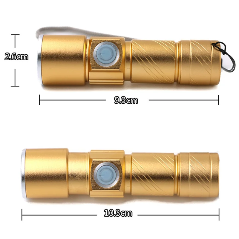 USB Q5 светодиодный светильник фонарь перезаряжаемый встроенный аккумулятор тактический мини 4 режима зум водонепроницаемый светильник s светильник фонарь