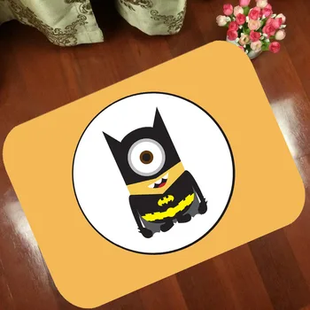 

Mats Anti Slip Floor Mat Fashion animation batman Minions Carpet Printed Pattern Carpet Rug for Bathroom Door Living Room