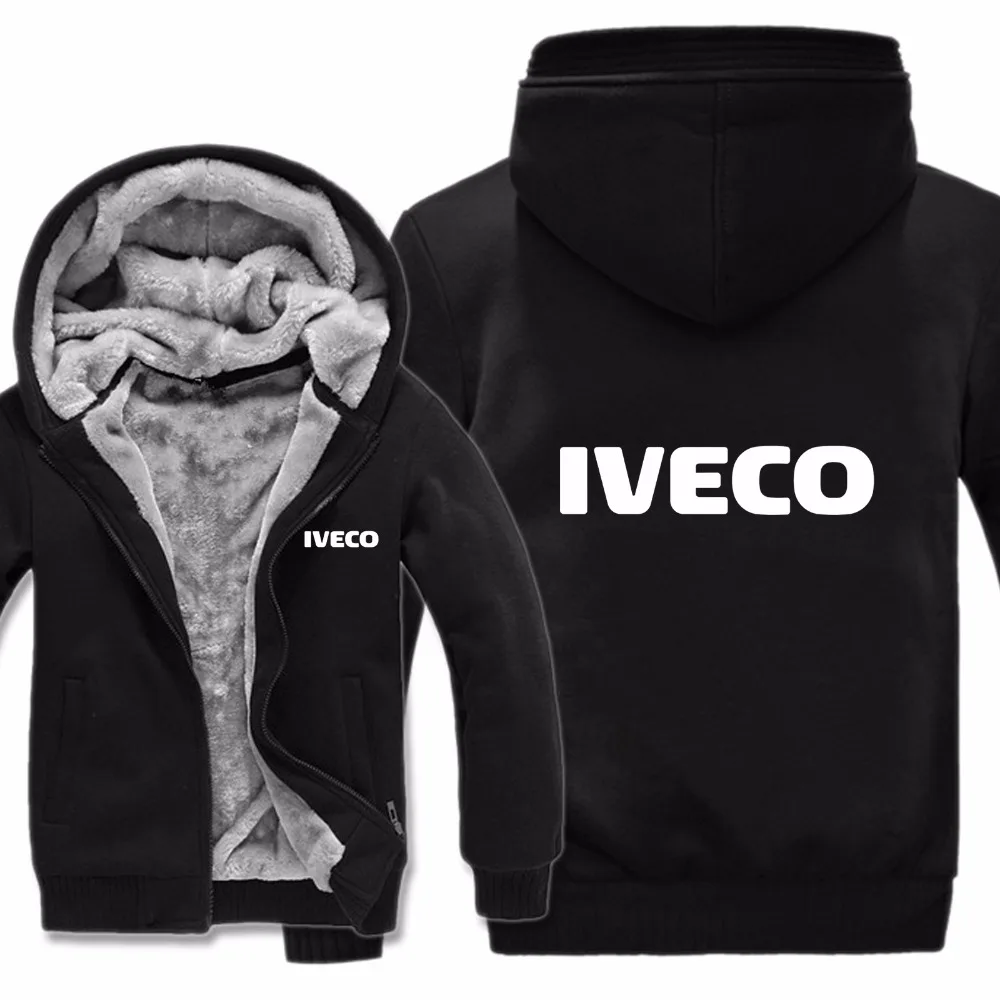Человек пальто для мужчин шерсть лайнер флис Iveco кофты грузовики толстовки куртка Зимний пуловер