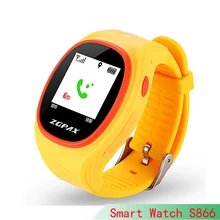 Heißer Smartphone Kinder Kid Armbanduhr S866 GSM GPRS GPS Locator Tracker Anti-verlorene Smartwatch Kind Schutz für iOS Android