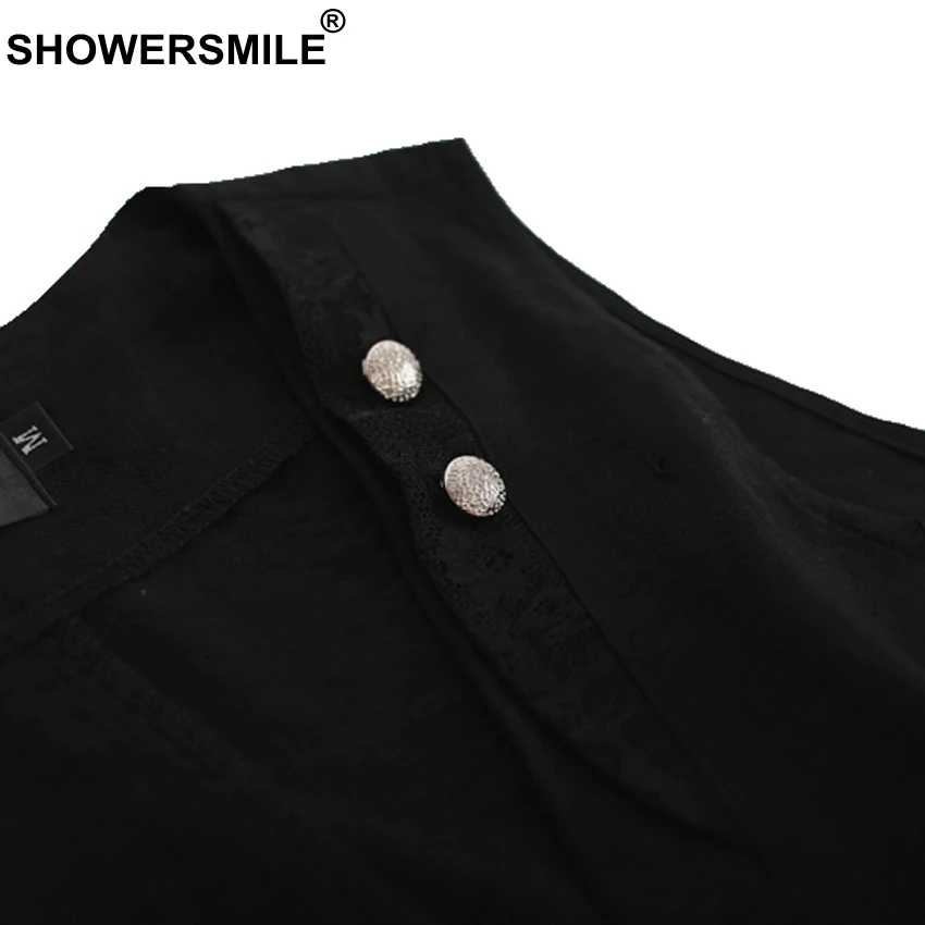 SHOWERSMILE Elegant Lace Linen Suit Vest Woman Plus Size Summer Waistcoats Fashion Slim Fit Sleeveless Women Jacket Sin Mangas