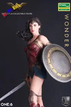 

Pazzo Giocattoli 1:6 Dc Justice League Super Eroe Wonder Woman Action Pvc Figure Da Collezione Model Toy 12 Inch 30 Cm
