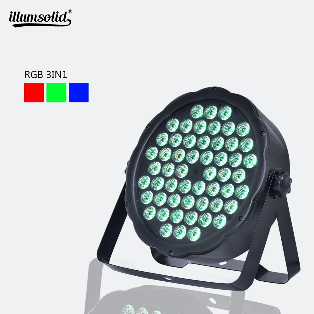 Мини led par 54x3 w RGB dmx512 свет диско для партии dj этап КТВ луч света|Эффект освещения