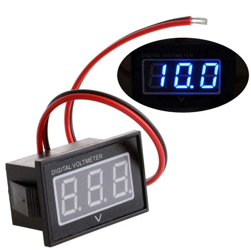Водонепроницаемый Автомобильный Вольтметр DC 3 0 30 в|voltmeter led|voltmeter digitalvoltmeter waterproof |