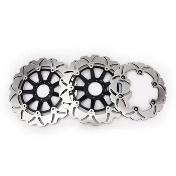 

BIKINGBOY Front Rear Brake Discs Disks Set for HONDA CBR1100XX CBR 1100 RR Super Blackbird 1999-2008 X-11 CB 1000 SF 00 01 02 04