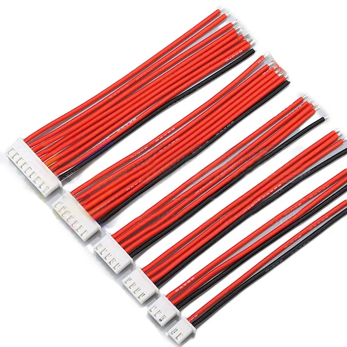 2.54XH 22AWG 13 см 1S 2S 3S 4S 6S 8S Баланс кабель силиконовый провод для Lipo батареи