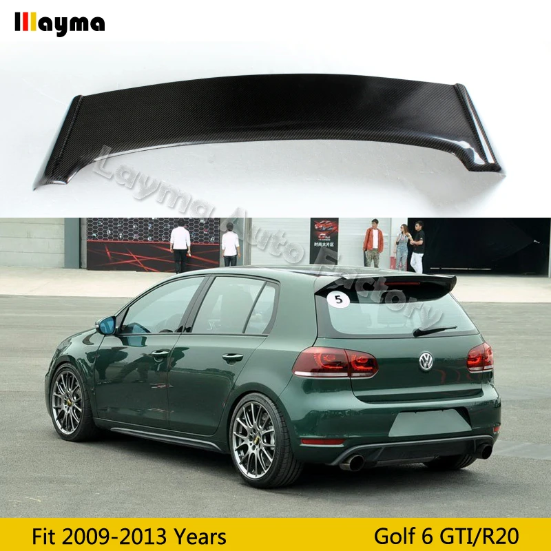 OSIR Style Carbon Fiber rear trunk spoiler For VW Golf VI MK6 Car rear wing spoiler 2009 2010