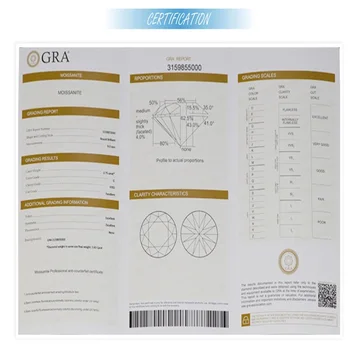 

Fast Shipping Cost Certification From Authoritative Institution With Engraving Code Numbers, This Item Not Sell Separately