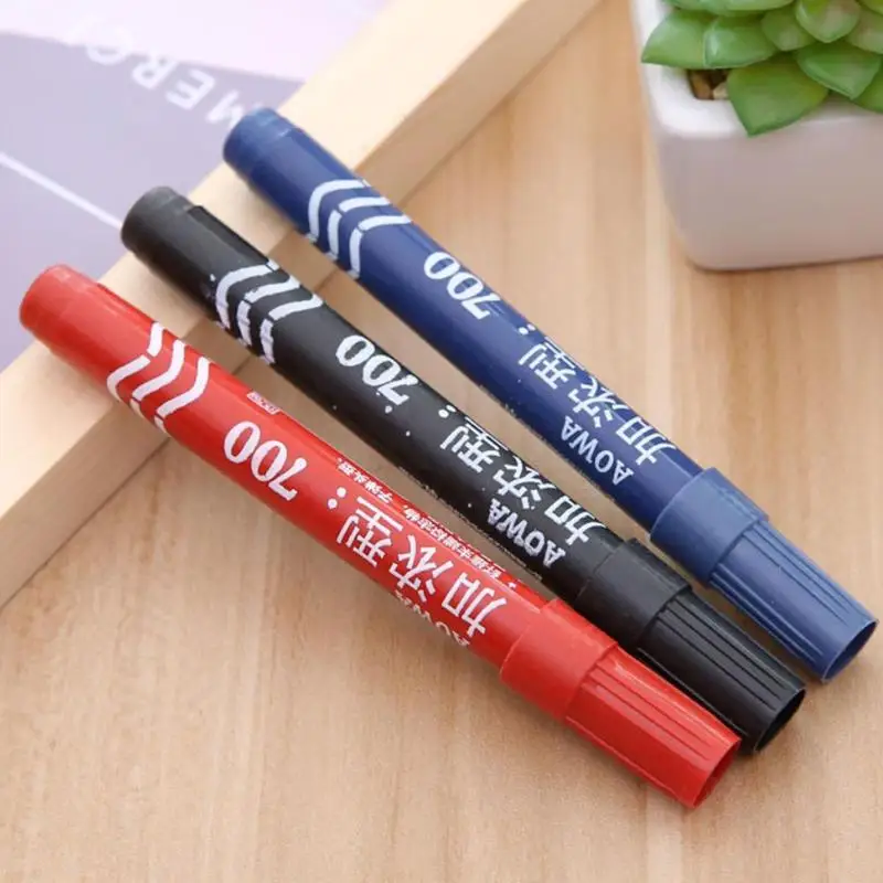

1pc School Office Marker Waterproof Oily Non-erasable Permanent Mark Multi-color Optional Marker Pens For Kids School Supplies