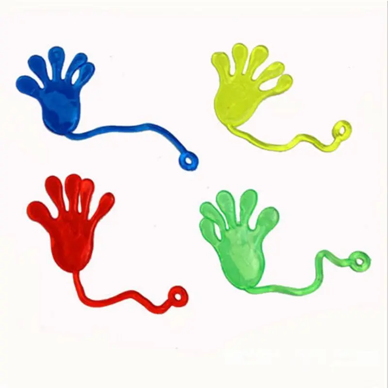 

10pcs/Bag Party Favor Mini Soft Slap Jelly Sticky Hands Toys Stick Party Gifts for Children Kids