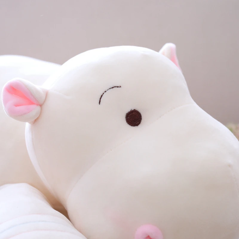 1 шт. 28/40/50 см Kawaii Hippo плюшевые куклы Мягкие Пуховые хлопковые подушки в виде