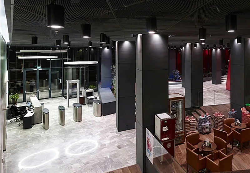 Contemporary Black Cylinder Aluminum 9W LED Ceiling Lights Exhibition Office Dome Light Commercial Light6