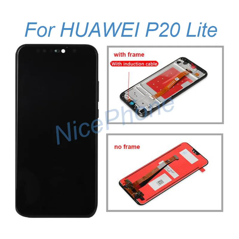 ЖК экран с рамкой в сборе для Huawei P20 lite сменный сенсорный дисплей lite|Экраны
