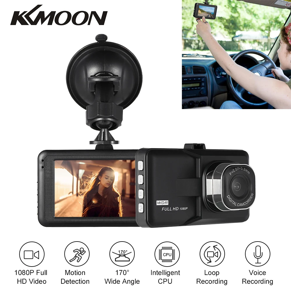 Видеорегистратор KKmoon автомобильная камера 3 дюйма с функцией обнаружения